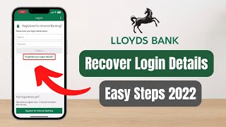 Lloyds Bank Mobile App  Reset Lloyds Mobile Banking Login Details [upl. by Elmaleh]