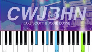 Jake Scott amp Josie Dunne  CWJBHN Piano Tutorial [upl. by Tavish838]