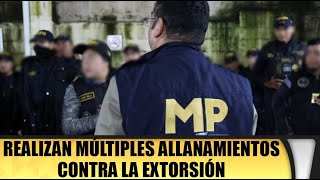 Realizan múltiples allanamientos contra la extorsión [upl. by Putnam]