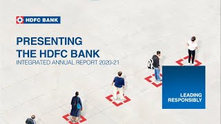 HDFC Bank Integrated Annual Report 202021 video [upl. by Naivaj]