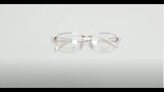 Charmant Line Art Eyeglasses Model XL2118 ColorGW Gold White [upl. by Marissa]