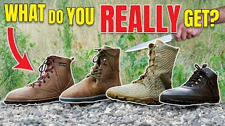 Top 4 barefoot hiking boots cut in half  Vivobarefoot  more [upl. by Bryan]