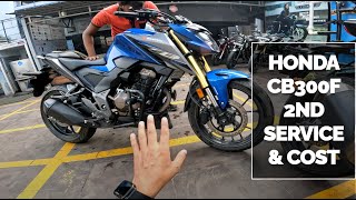 Honda CB 300F  2nd Service amp Cost  Honda Big Wing Service Centre  Sep 2024  Chandigarh [upl. by Simonetta455]