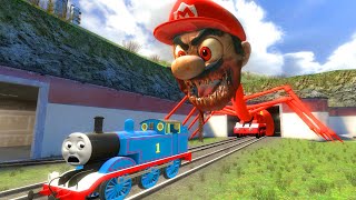 Building a Thomas Train Chased By Cursed MarioexeThomas Train EaterCursed Thomas and Friends [upl. by Eerolam976]