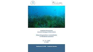 Diversità genetica e connettività in Posidonia oceanica [upl. by Euqinommod978]