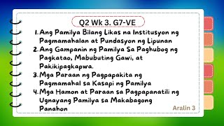 Q2 Wk3 Values Education G7 Matatag Curriculum part1 [upl. by Pero]