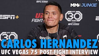 Carlos Hernandez Upset Knockout Was Overturned Due to Head Clash  UFC on ESPN 46 [upl. by Atekal]