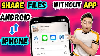 Share Photos Videos Files from iPhone to android  Transfer Photos Videos Files AndroidiPhone [upl. by Spiro677]