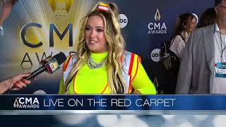 Priscilla Block interview live on the red carpet at the 2023 CMA Awards [upl. by Lindy]