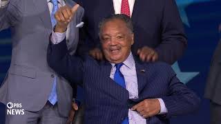 WATCH The Rev Jesse Jackson appears at 2024 Democratic National Convention  2024 DNC Night 1 [upl. by Sul]