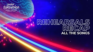 Start Voting Now Rehearsals Recap  All The Songs  Junior Eurovision 2022 [upl. by Gona543]