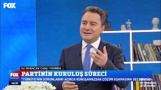 Ali Babacan Fox Tv Konuşması Tamamı [upl. by Magill]