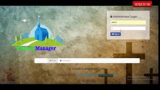 Church Management System Complete Project With Database  Free Download [upl. by Goodson28]