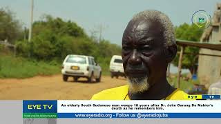 An elderly South Sudanese man weeps 18 years after Dr John Garang De Mabiors death as he remembers [upl. by Lavotsirc]