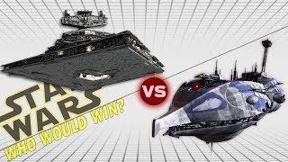 USS EnterpriseD vs Imperial II Star Destroyer  Star Trek vs Star Wars Who Would Win [upl. by Nosro981]