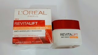 Loreal Revitalift Day Cream with SPF 35 PA  look beautiful everyday [upl. by Maxi]