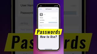 Passwords 🔥 How to use in iPhone and iPad [upl. by Caesaria]