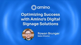 Optimizing Success with Aminos Digital Signage Solutions [upl. by Rush]