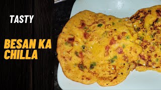 How to Make Besan Chilla at Home  Besan Chilla Recipe with Vegetables [upl. by Ytima]