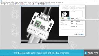 Reading and grading data matrix codes V131ET [upl. by Cirdek]