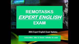 Remotasks Expert English Exam Answers [upl. by Even715]