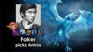 Faker picks Anivia [upl. by Natlus]