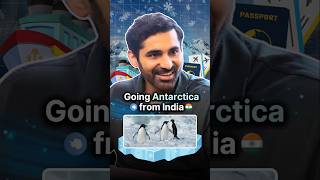 How to reach ANTARCTICA from India 🇮🇳 🥶 travel podcast shorts tours [upl. by Nahgeam455]