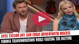 Anya Taylor Joy And Chris Hemsworth Discuss Furiosa Transformations While Visiting The Daytime [upl. by Verdi]