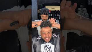 علاج الشعر المسلطن 😂✂️💈 funny fun barber explore shorts shortvideo fyp viralreels [upl. by Guglielma711]