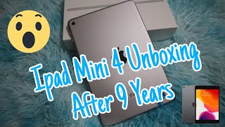 Ipad Mini 4 Unboxing 2024 After 9 Years [upl. by Roque]