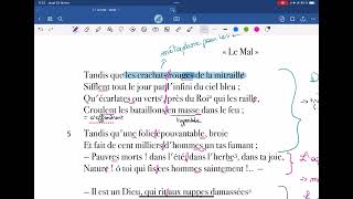 ORAL Bac Français  comment réviser  Rimbaud  Le Mal  lecture linéaire [upl. by Ravilob]