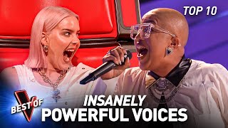 POWERHOUSE Singers Who SHOCKED The Coaches of The Voice  Top 10 [upl. by Dustie]