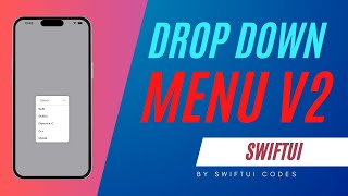 You Wont Believe How Easy Custom Drop Down Menus Are in SwiftUI [upl. by Nanah]