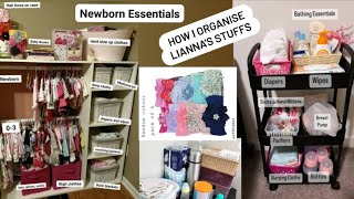 My newborn LIANNA how I organise her all stuffs step by step vlog  feedingStation pira cloths [upl. by Akiemat]