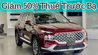 Hyundai Santafe Máy Xăng Cao Cấp Màu Đỏ Tiết Kiệm Đến 58 Triệu Từ Giảm 50 Thuế  Sẵn Xe Giao Ngay [upl. by Thay]