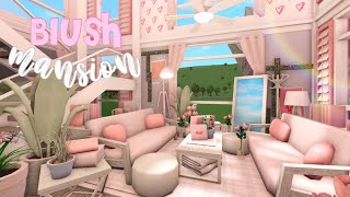 BLOXBURG Blush Stylish Manor  House Build [upl. by Bromleigh563]