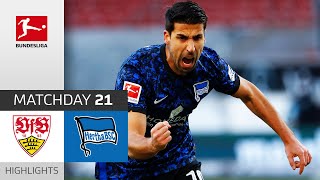 VfB Stuttgart  Hertha Berlin  11  Highlights  Matchday 21 – Bundesliga 202021 [upl. by Graubert]