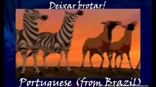 The Lion King 2  He lives in you One Line Multilanguage Part 2 [upl. by Ainimreh]