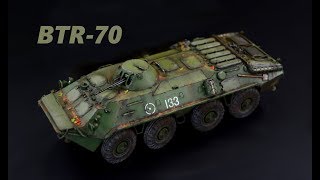 BTR 70  172 Trumpeter  Armored Fighting Vehicle Model [upl. by Theresina]