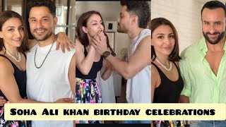 Soha Ali khan celebrating her birthday with Saif Ali khan amp her inlaws 🤩 [upl. by Yengac427]