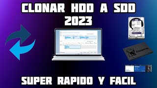 ✅CLONAR DISCO DURO HDD a SSD sin Reinstalar Windows 10 11 2023 [upl. by Melesa]