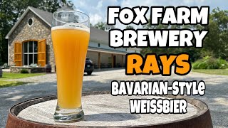 Fox Farm Brewery Rays Bavarian Style Weissbier On Draft Review [upl. by Publias]