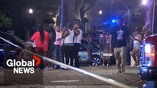 Birmingham mass shooting 4 dead 17 injured in what Alabama police believe was “targeted hit” [upl. by Body718]