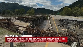 Middle TN agencies aid rescue missions in East TN after devastating floods [upl. by Mclaurin138]