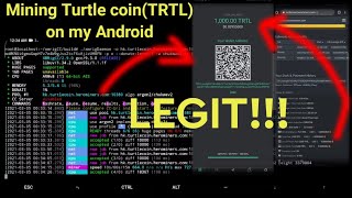 Turtlecoin TRTL Mining on Android Easy Tutorial [upl. by Anirazc]