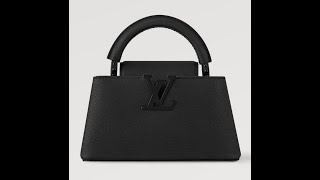 Louis Vuitton Capucines EastWest Mini M23955 All Black [upl. by Aihsaei]