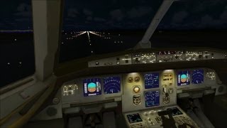 Flight Simulator X • LTU Airbus A 320 • Start bei Nacht • Gameplay Deutsch [upl. by Ariaet]