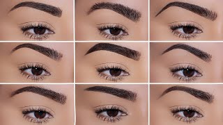 How To 9 Different Eyebrow Styles amp How they TRANSFORM your Face [upl. by Keil]