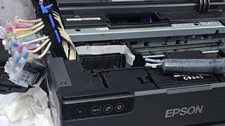 Epson L18050 L8050 Head problem Carriage problem papar jam problem full reset L8180 head Problem [upl. by Thursby162]