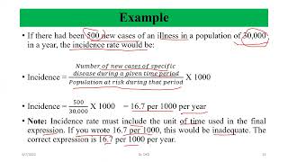 Incidence Rate [upl. by Eyk12]